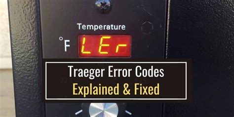 Traeger error codes. Things To Know About Traeger error codes. 
